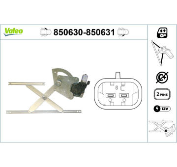 Zvedací zařízení oken VALEO 850630