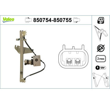 Zvedací zařízení oken VALEO 850754