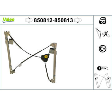 Zvedací zařízení oken VALEO 850812