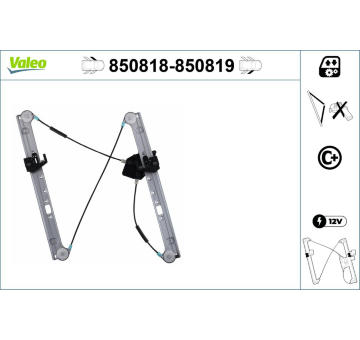 Zvedací zařízení oken VALEO 850818