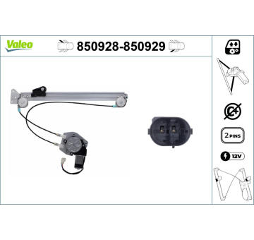Zvedací zařízení oken VALEO 850928