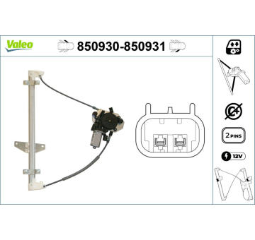 Zvedací zařízení oken VALEO 850930