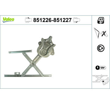 Zvedací zařízení oken VALEO 851226