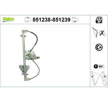 Zvedací zařízení oken VALEO 851238