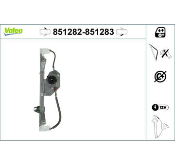 Zvedací zařízení oken VALEO 851282