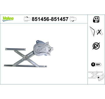 Zvedací zařízení oken VALEO 851456
