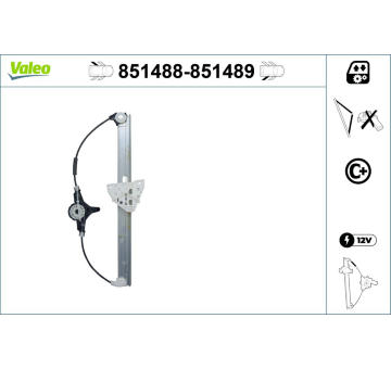 Zvedací zařízení oken VALEO 851488