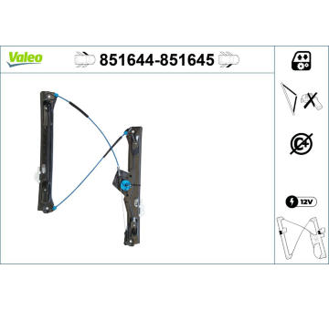 Zvedací zařízení oken VALEO 851644