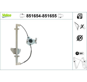 Zvedací zařízení oken VALEO 851654