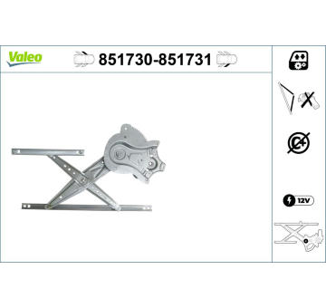 Zvedací zařízení oken VALEO 851730