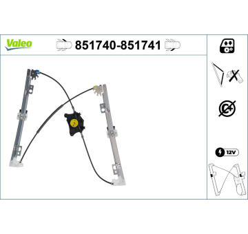 Zvedací zařízení oken VALEO 851740
