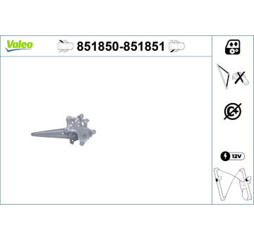 Zvedací zařízení oken VALEO 851850