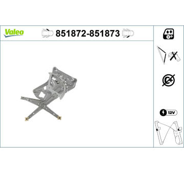 Zvedací zařízení oken VALEO 851872