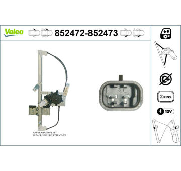 Zvedací zařízení oken VALEO 852472