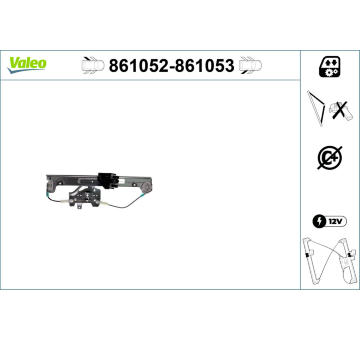Zvedací zařízení oken VALEO 861052