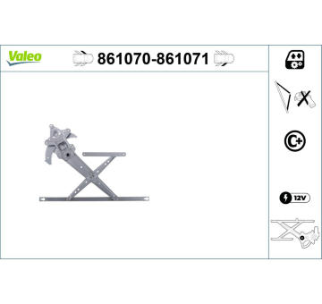 Zvedací zařízení oken VALEO 861070