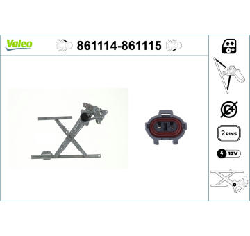 Zvedací zařízení oken VALEO 861114
