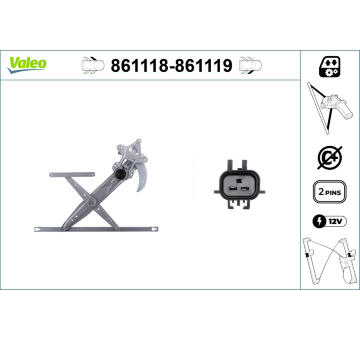 Zvedací zařízení oken VALEO 861119