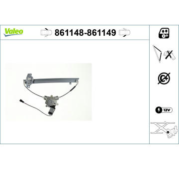 Zvedací zařízení oken VALEO 861148