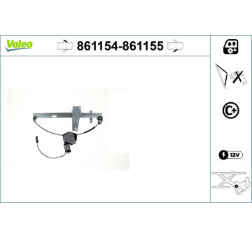 Zvedací zařízení oken VALEO 861154
