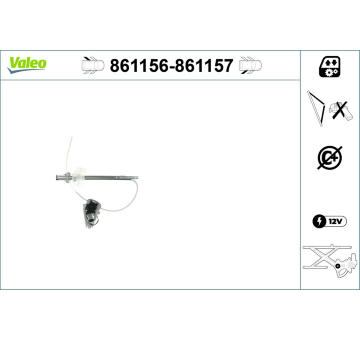 Zvedací zařízení oken VALEO 861156