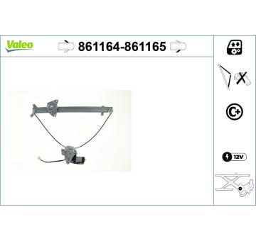 Zvedací zařízení oken VALEO 861164
