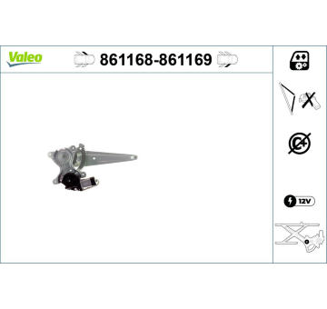 Zvedací zařízení oken VALEO 861168