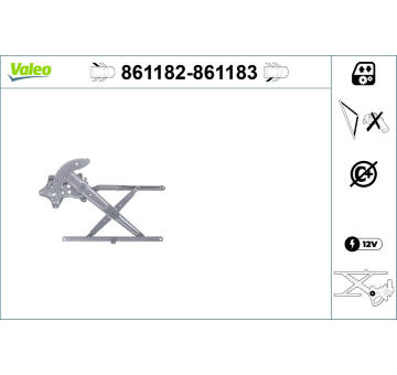 Zvedací zařízení oken VALEO 861182