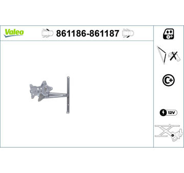 Zvedací zařízení oken VALEO 861186