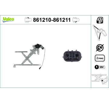 Zvedací zařízení oken VALEO 861210