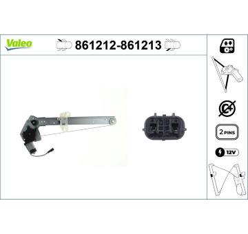 Zvedací zařízení oken VALEO 861212