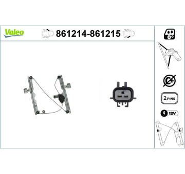 Zvedací zařízení oken VALEO 861214