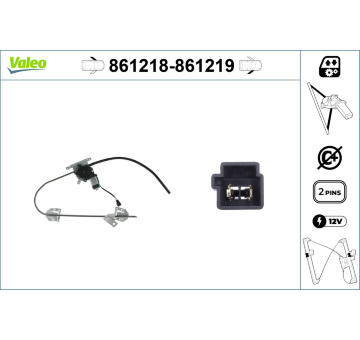 Zvedací zařízení oken VALEO 861218