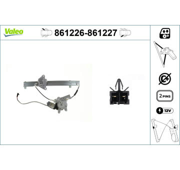 Zvedací zařízení oken VALEO 861226
