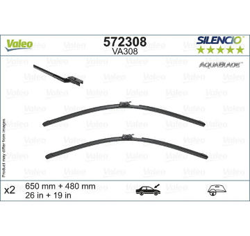 List stěrače VALEO 572308