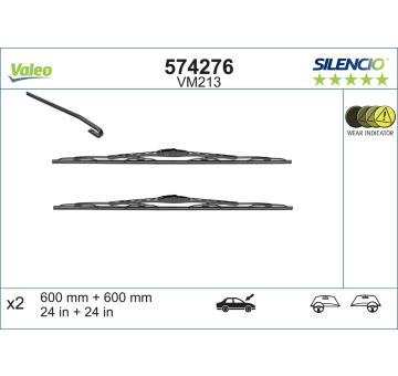 List stěrače VALEO 574276