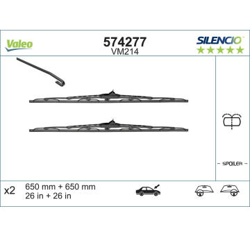 List stěrače VALEO 574277