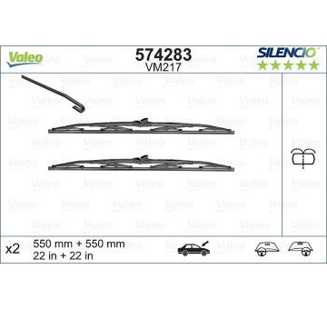 List stěrače VALEO 574283