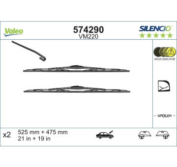 List stěrače VALEO 574290