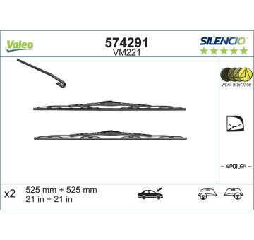 List stěrače VALEO 574291