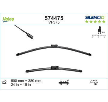 List stěrače VALEO 574475