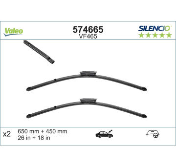 List stěrače VALEO 574665