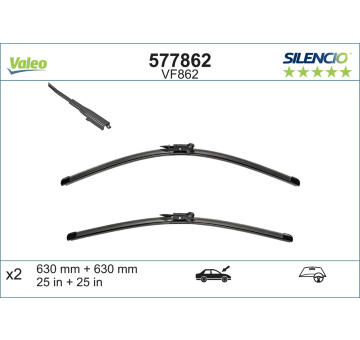 List stěrače VALEO 577862