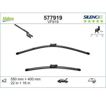 List stěrače VALEO 577919
