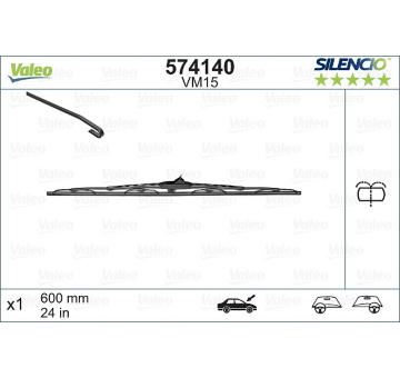List stěrače VALEO 574140