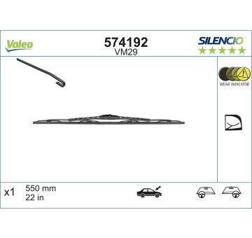 List stěrače VALEO 574192