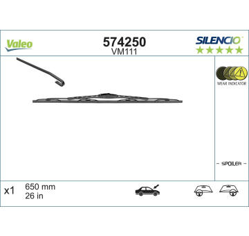 List stěrače VALEO 574250