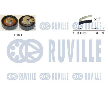 Napínací kladka, ozubený řemen RUVILLE 550001