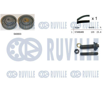 ozubení,sada rozvodového řemene RUVILLE 550071