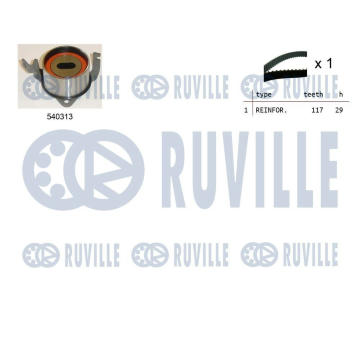ozubení,sada rozvodového řemene RUVILLE 550473
